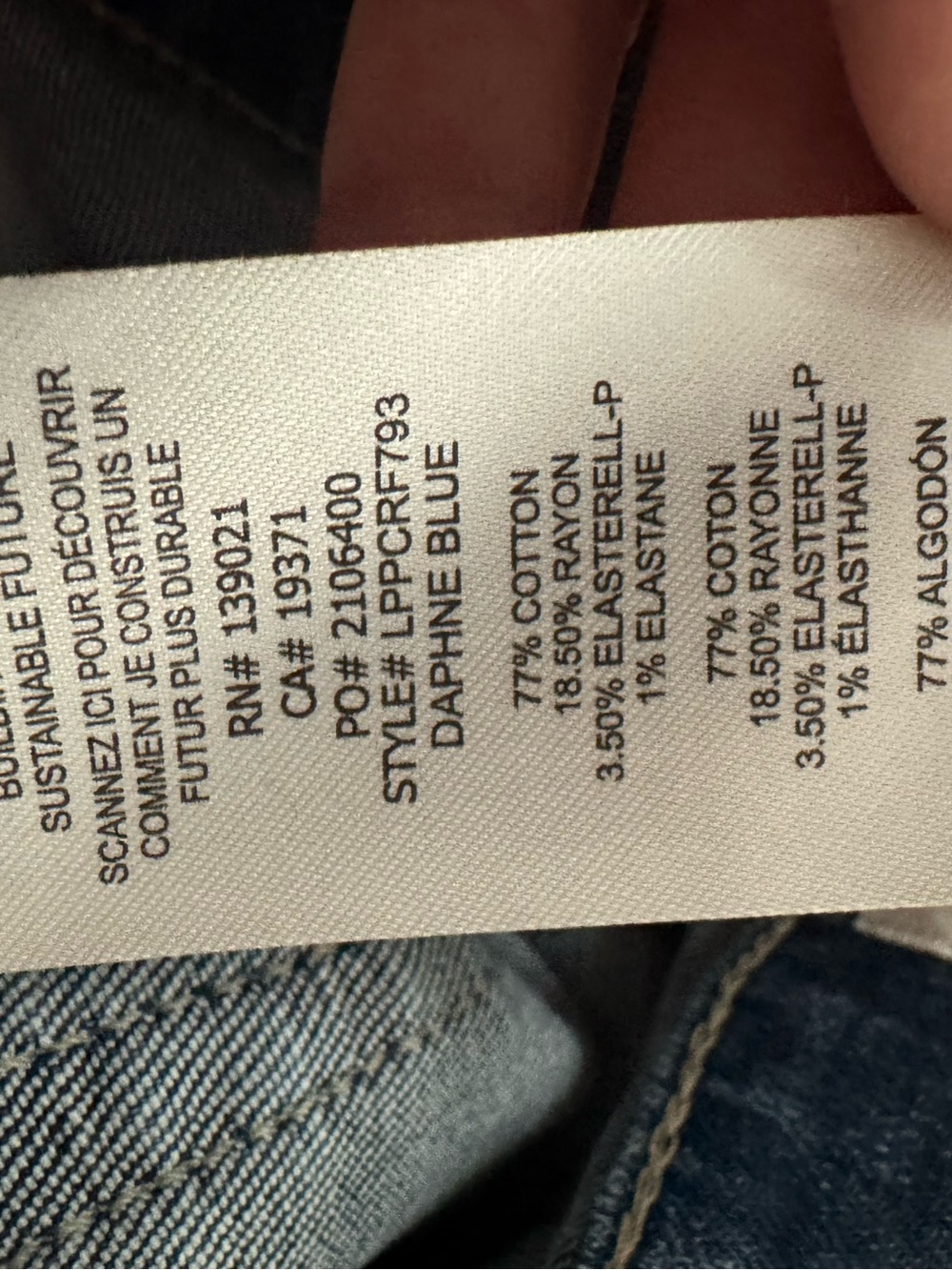 NWOT Frame La Palazzo Crop High rise Wide Leg Flare Jeans Daphne Blue Raw Hem 29 - Picture 8 of 8